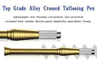 Gold Handmade Manual Tattoo Pen for Eyebrow and Lip Operation , Permanent Makeup Tools
