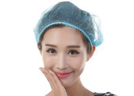 Disposable Hair Bonnets Non - woven Sterile Caps Blue Protective Medical Hat