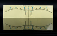 স্থায়ী ক্লাস প্রশিক্ষণ জন্য Microblading ভ্রু মেকআপ হোয়াইট স্টিকার শাসক