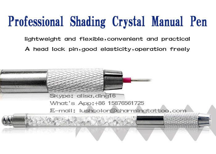Eyebrows Tattoo Needle Holder Double Permanent Makeup Tools Translucent Shading Pen Manual Pens