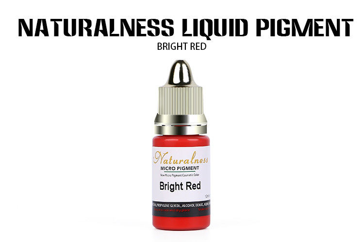 Water Based Bright Red Pigment Lip Tattoo Permanent Cosmetic Pigments 12ML
